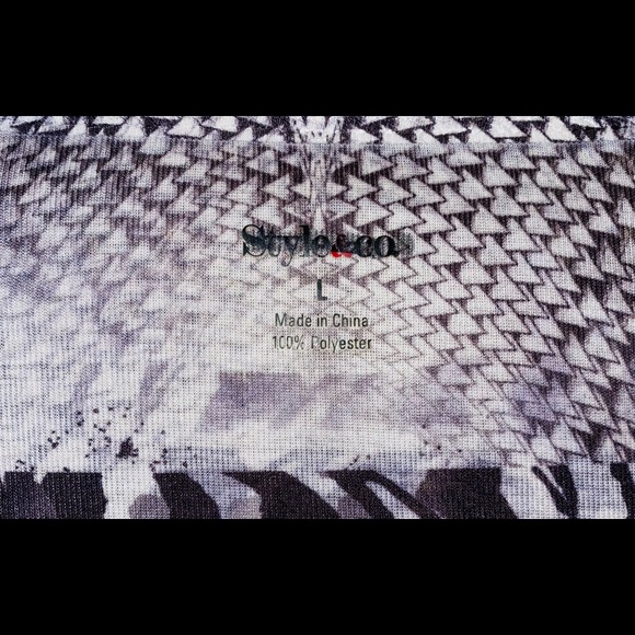 Style & Co Animal Snakeskin Cheetah 🐆 Print Shirt - Picture 3 of 5